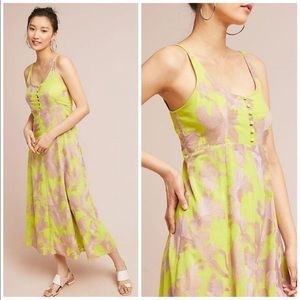 Anthropologie Akemi + Kin Citron Maxi Dress Size S
